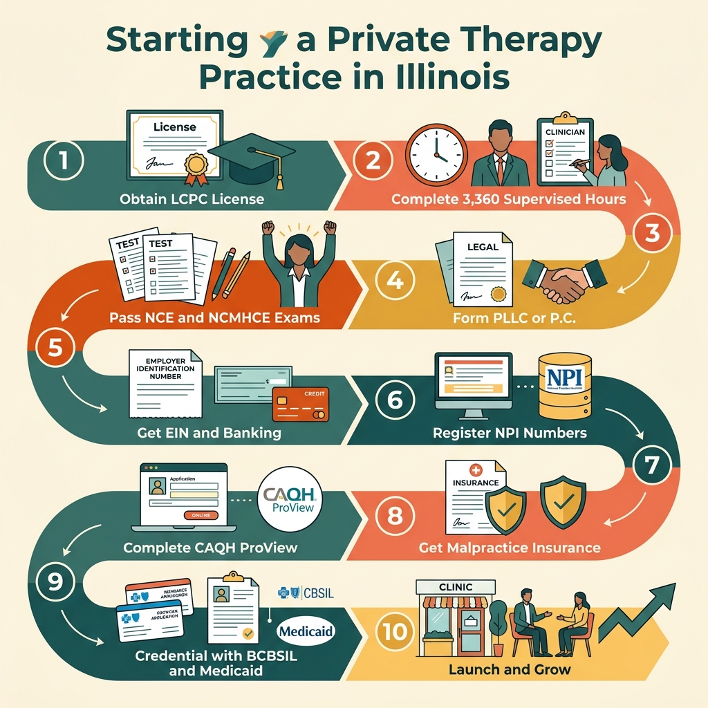Step-by-Step Guide to Starting a Private Therapy Practice in Illinois