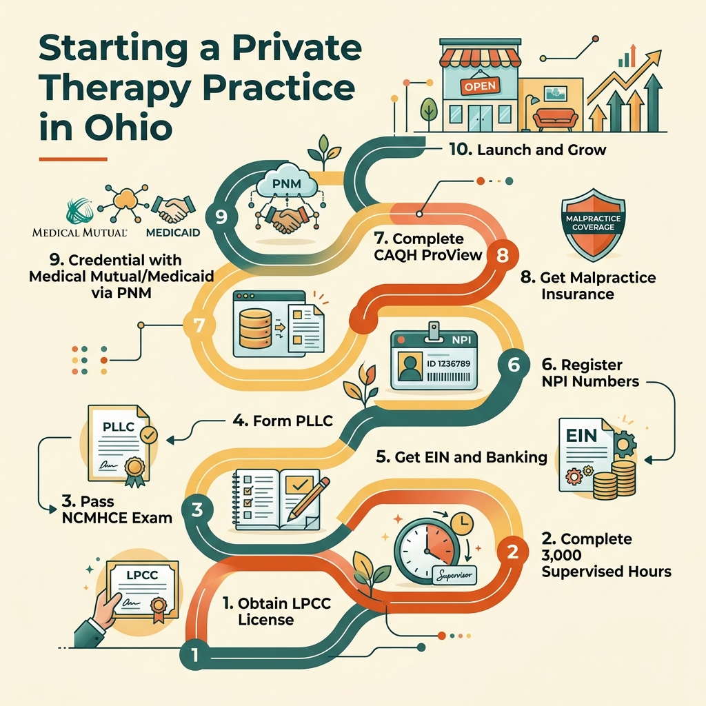 Step-by-Step Guide to Starting a Private Therapy Practice in Ohio